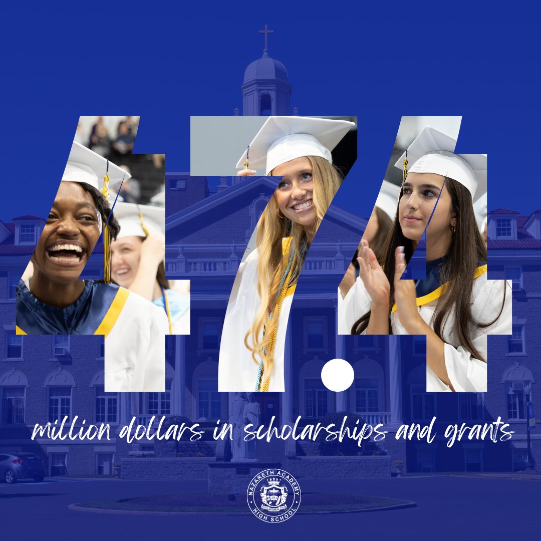 The 101 members of the Class of 2022 joined the ranks of the NAHS alumnae and earned $47.4 million in college scholarships &amp; grants! 🎉🐼

Please consider honoring the Class of 2022 &amp; their incredible achievements by making a gift to The Nazareth Fund at  
NazarethAcademyHS.org/SpringAppeal22