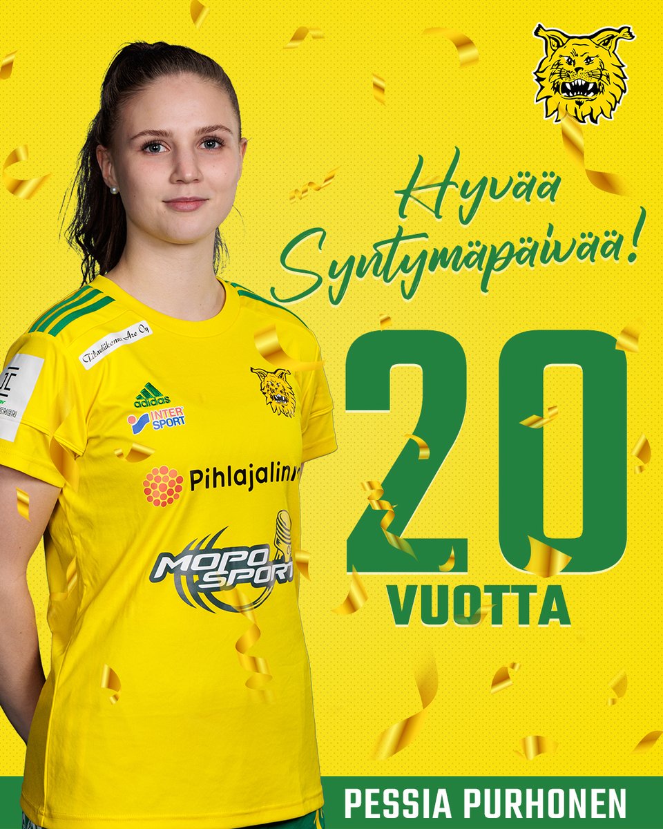 IlvesNaiset's tweet photo. "Party like it's your birthday..."🎵🎉
Oikein hyvää 20-vuotissyntymäpäivää, Pessia! 🥳👏🎁
#keltavihreä #ilves #Tampere #KansallinenLiiga #Pessia https://t.co/ld9tH1u2TX