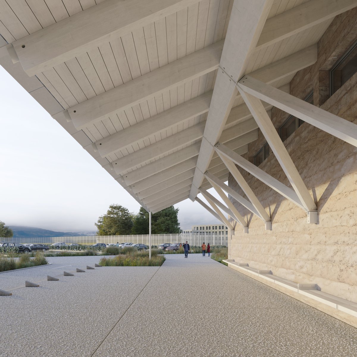 Sous un toit 🌾

POSTE DE CONTRÔLE AVANCÉ DU PÔLE PÉNITENTIAIRE DU NORD VAUDOIS À ORBE, CH
PROJET CLASSÉ AU 3ÈME RANG AU CONCOURS — 2022

© @Alab_studio 

#teamarchi #parcarchitectes #swissarchitecture #swisscompetition #architecturecompetition #Roofs