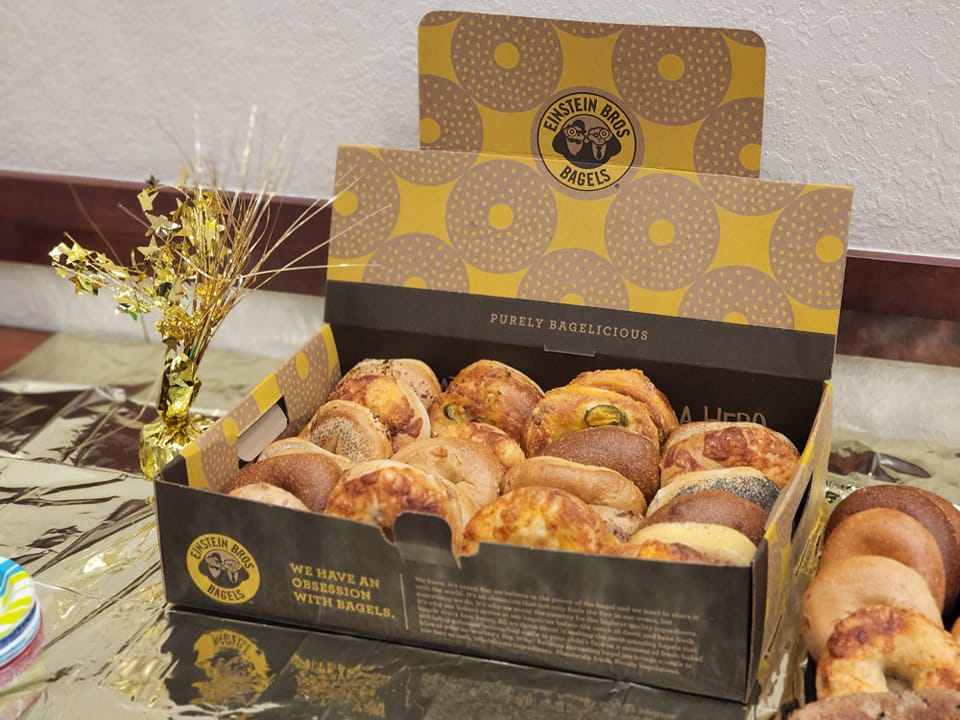 MySpark_Sdirc's tweet image. Thank you SO much to @EinsteinBros in Vero Beach for donating delicious bagels and cream cheese for @SDIRCTech meeting this morning! 🥯🔥😊 #SPARK_IT #SDIRCStrongerTogether #thankful
