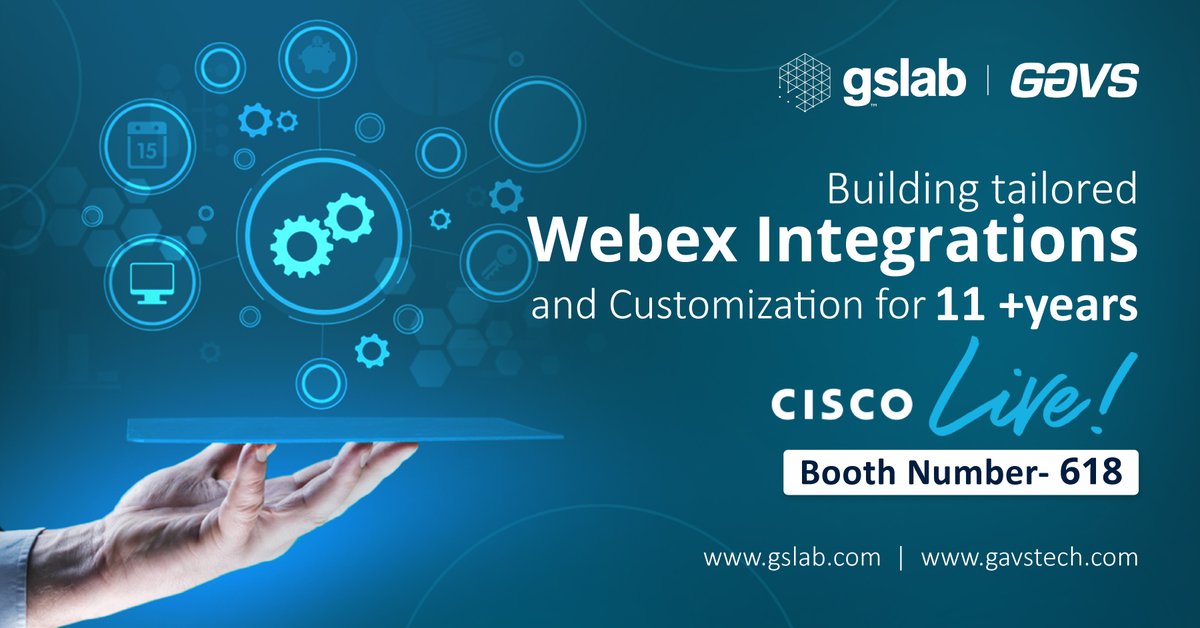 insideneurealm's tweet photo. Our work with #Cisco has been remarkable for the last 11+ years. With #Webex, we have built integrations & customization across multiple industries.
Talk to our experts at the #CiscoLive #Booth618, to know what we can do for you!
Book a meeting: https://t.co/I2prciQMoo https://t.co/qIl8uqAJf2