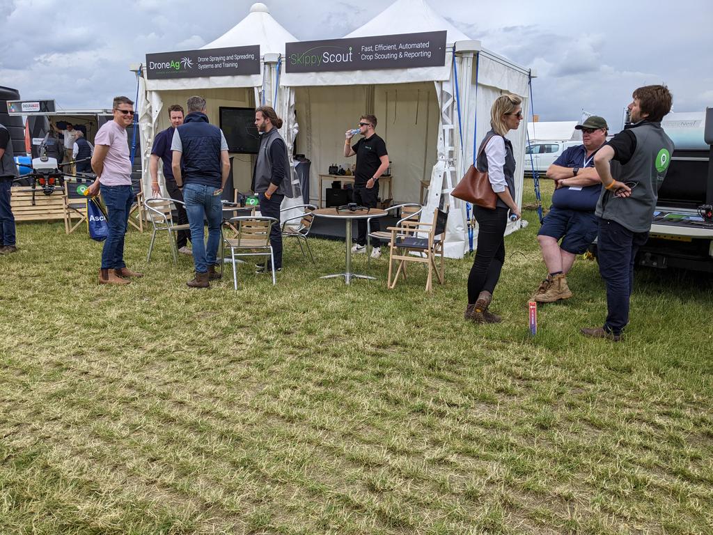 Very busy at the <a href="/dronesforag/">Drone Ag</a> stand today at #cereals2022 - with an excellent autonomous flying demo twice today in the arena too! <a href="/Agri_Tech_E/">Agri-TechE</a>