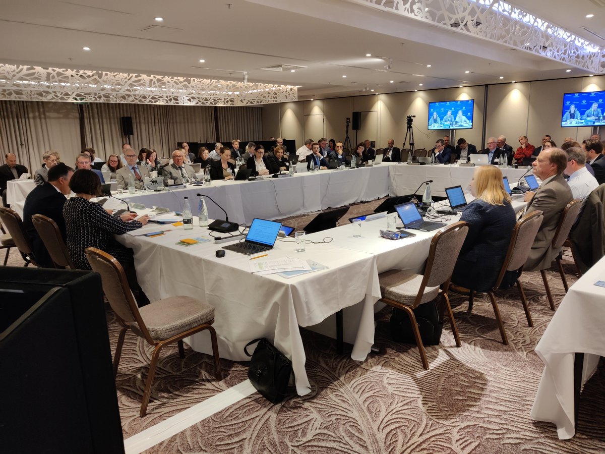 NASCO_Sec's tweet photo. The Thirty-Ninth Annual Meeting of the Council of NASCO concluded today. The Council agreed to innovative actions to protect Atlantic salmon and the environment. 
See Press Release: https://t.co/bsVW6p1MNb https://t.co/ed6IDxHHGp