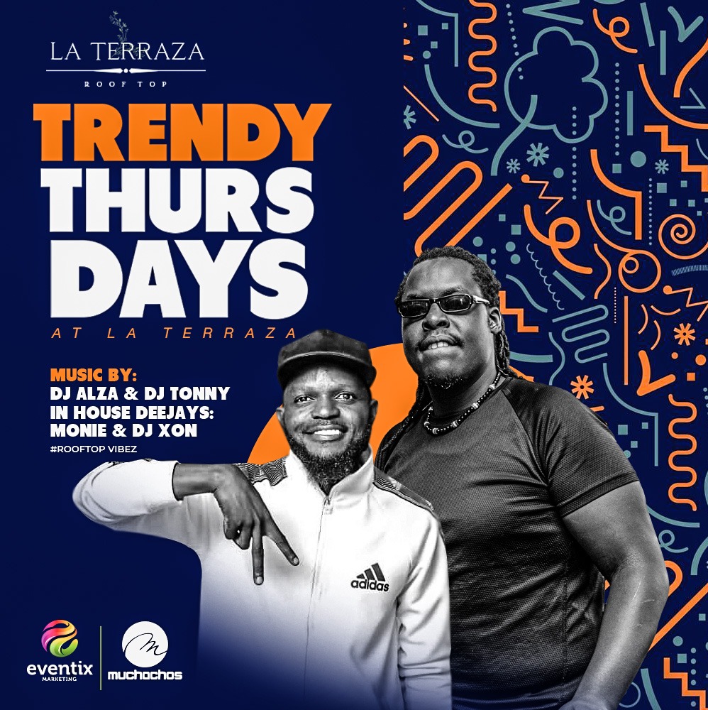 Eventix_ug's tweet photo. Thursday plot #TrendyThursdays at @laterrazaug featuring @_DeejayTony and @deejayAlza along side in house djs
Come experience #RooftopVibez https://t.co/FjAOB8kgAp