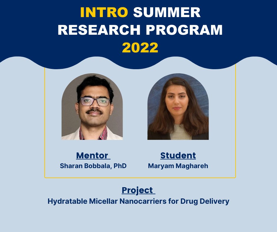 WVCTSI's tweet photo. As the Initiation to Research Opportunities (INTRO) Summer Research Program kicks off next week, we are highlighting this year’s students who will spend eight weeks conducting research in their field of interest with a faculty mentor. Check our FB page for the complete list. https://t.co/e8YceMNmWy