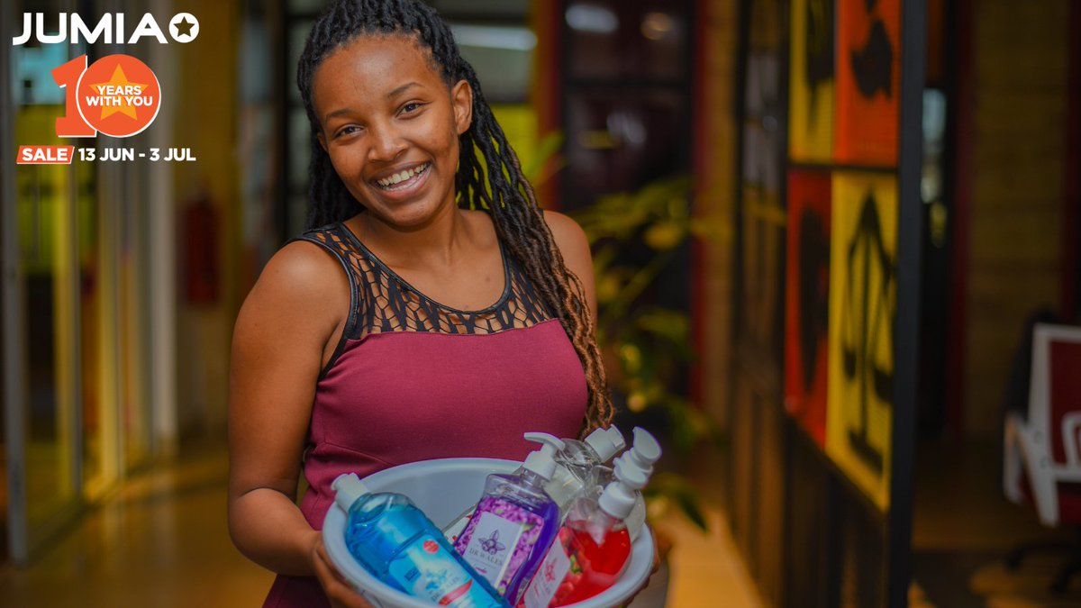 JumiaKenya's tweet photo. 2 Days to Jumia Anniversary wadau! Let us give you a gift as you save the date! Win a Dr Wales gift hamper with Hand wash &amp; dishwash liquids detergents. https://t.co/zemDEQkbQJ . Name two flavors of Dr Wales Soaps.  #JumiaTurns10 https://t.co/ic7889HLCn