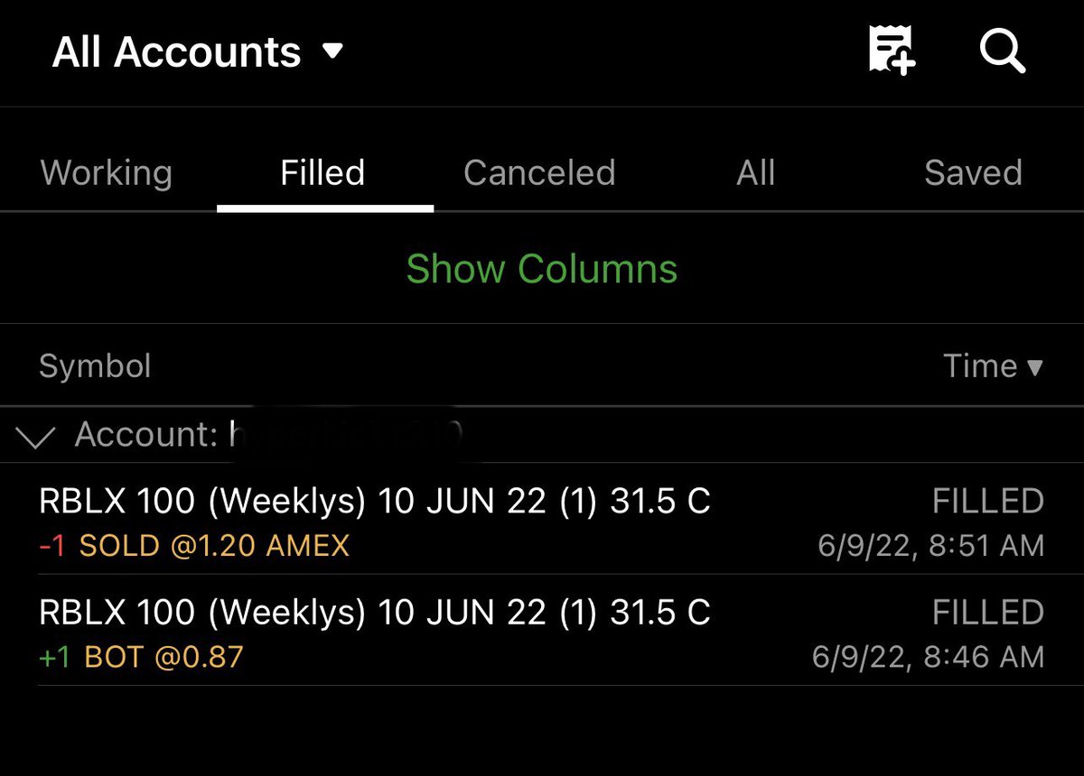 HyperInvest210's tweet image. Took @tradesbybrendan advice on focusing on a handful of stocks to learn their patterns. Another successful option trade w/o algo @GreedyLittleBs #trading #rblx #OptionsTrading