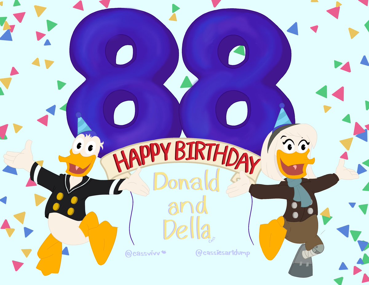happy of birthday goes out to the best twins ever, two characters that will forever have a legacy. Happy 88th birthday Donald and Della Duck! 🎉
#DuckTales #DonaldDuck #ducktales2017