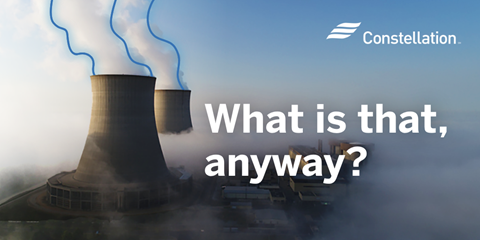 CEGCleanEnergy's tweet image. If you’ve ever seen a nuclear plant on a clear sky day, you may have wondered what that puff of white coming out of the cooling tower is. 

It’s not climate-disrupting pollution, just a totally harmless cloud of water vapor!