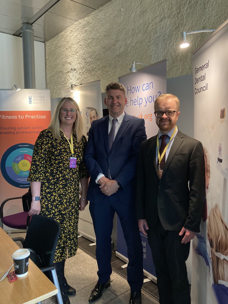 LauraJFraser's tweet photo. At the Scottish Parliament with @IanDSomerville jointly representing the GMC, GDC,NMC and @TheGPhC highlighting our role as regulators and how we, being based in Scotland, take account of Scotland in our work Great to have met @ClareAdamsonSNP and Brian Whittle amongst others https://t.co/KA2Ib237AR