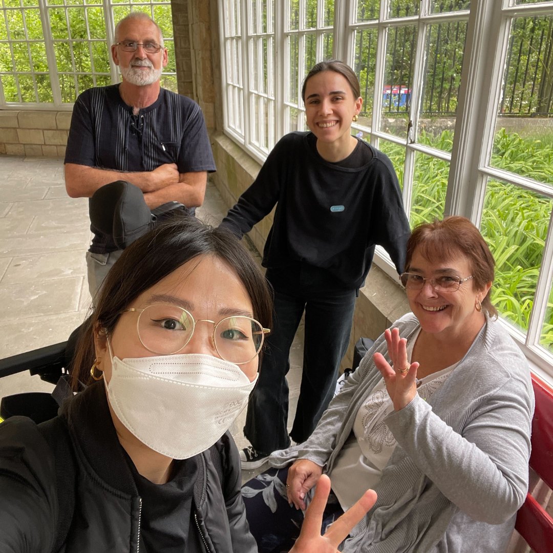 We were off travelling across the UK again today - this time meeting the amazing Karen, who featured in our #IWD series. Karen shared with us her #posturalcare challenges as an adult with #cerebralpalsy and a #poweredwheelchair user.