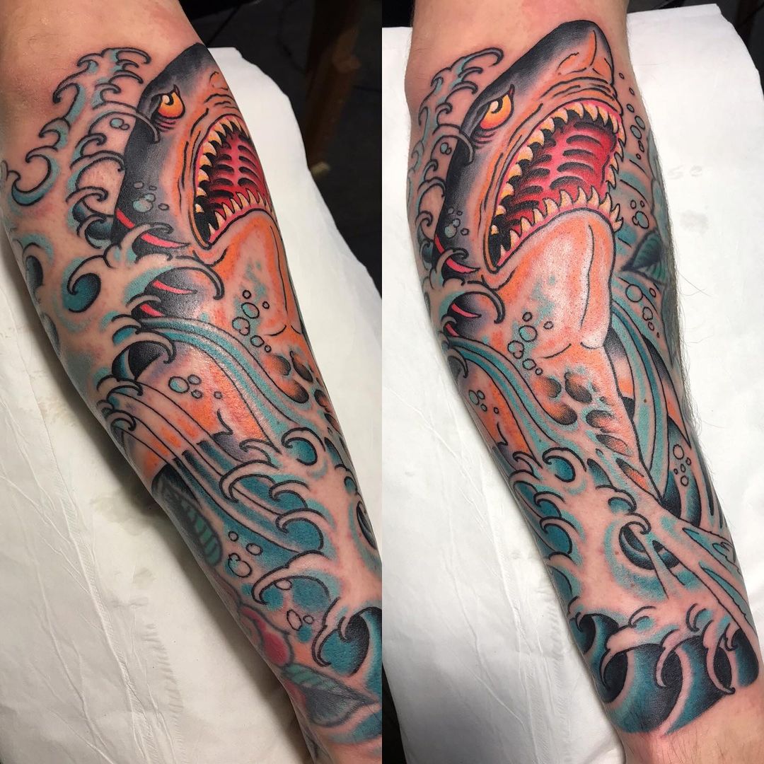 Outline Shark Tattoos