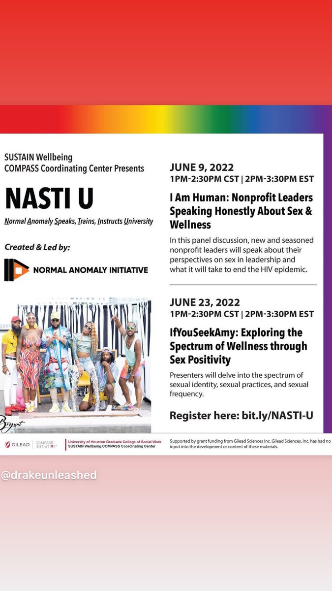 _NormalAnomaly's tweet image. Tomorrow, The Normal Anomaly Initiative is proud to kick off Pride season with NASTI U (Normal Anomaly Speaks Trains Instructs University)!  
Join us at 1pm - 2:30pm CST / 2pm - 3:30pm
Register here: bit.ly/NASTI-U
#NASTIU #CompassInitiative #TheNormalAnomaly