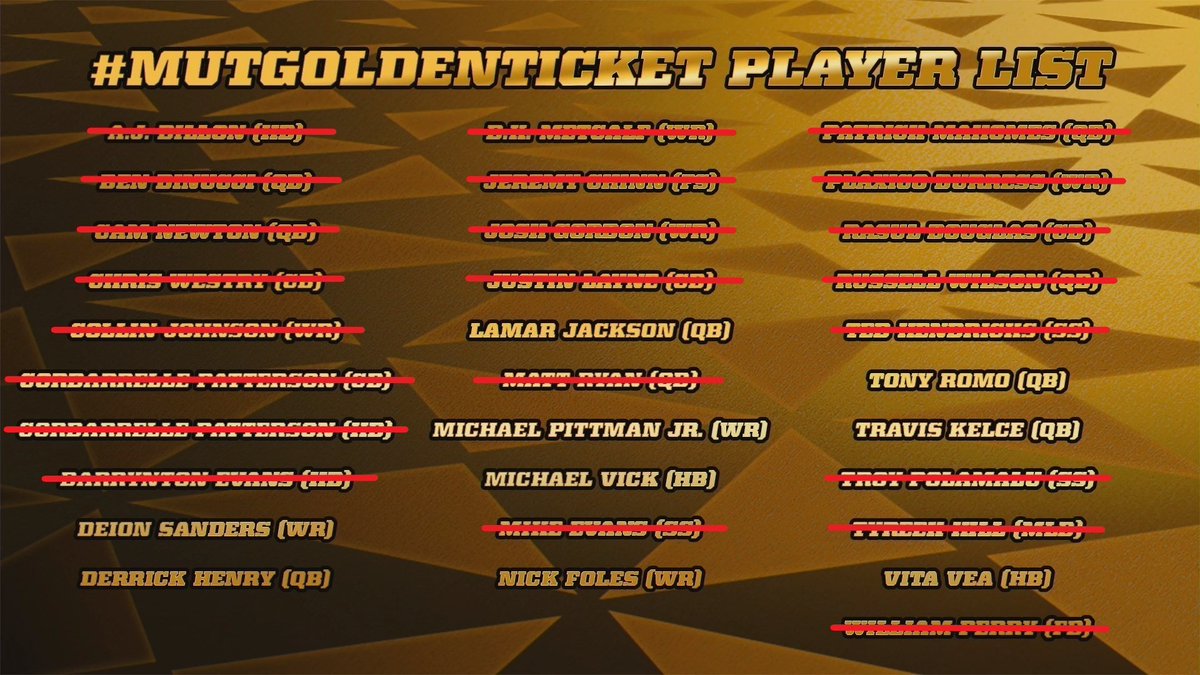 And then there were nine...

#MUTGoldenTicket 🎟️