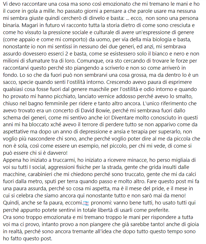 Link4Universe's tweet photo. ok, momento coming out... sto ancora tremando all'idea di farlo ma è il mese giusto, quindi ecco... 🏳️‍🌈🏳️‍⚧️ https://t.co/s3kCec9ZSH