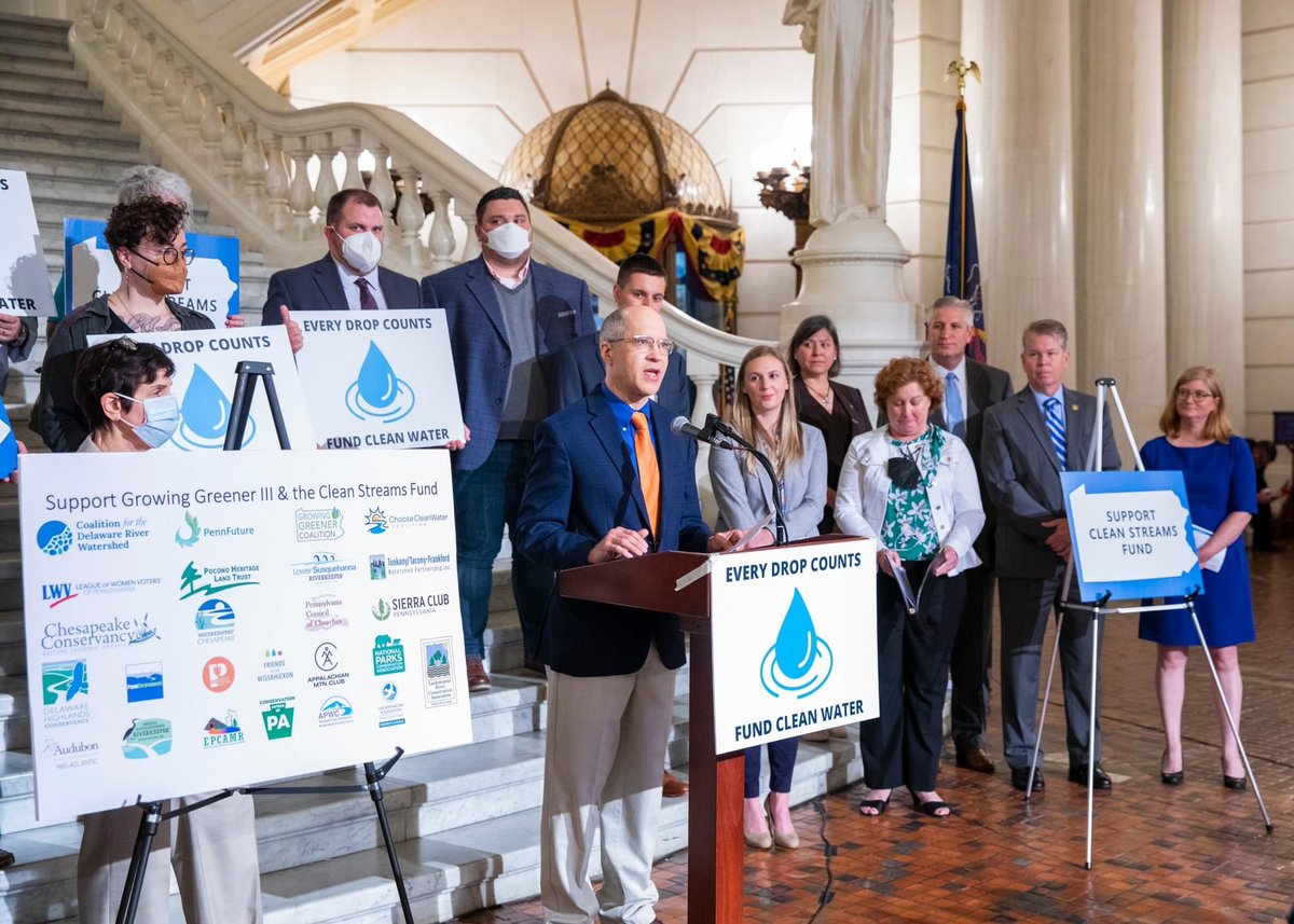 EzraThrush's tweet photo. Enjoyed advocating for #GrowingGreener3 &amp; the #CleanStreamsFund with partners at @PaGrowGreener @ChooseCleanH2O &amp; @DelRivCoalition! https://t.co/yleiv6T3o7