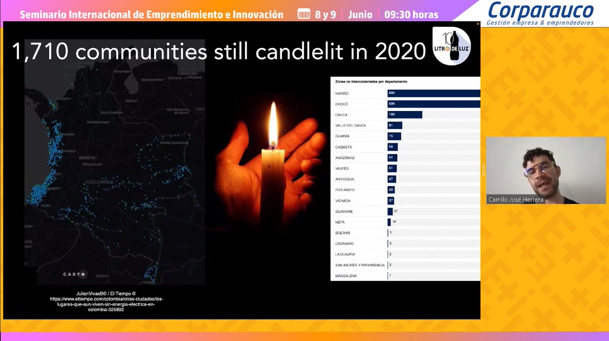 🔴AHORA | Está junto a nosotros el exitoso emprendedor colombiano, Camilo Herrera, líder en Latinoamérica de <a href="/unlitrodeluzcol/">Un Litro De Luz</a>.
Conéctate con nosotros a través de la plataforma Zoom aquí 🔗 cutt.ly/JJwpP1D