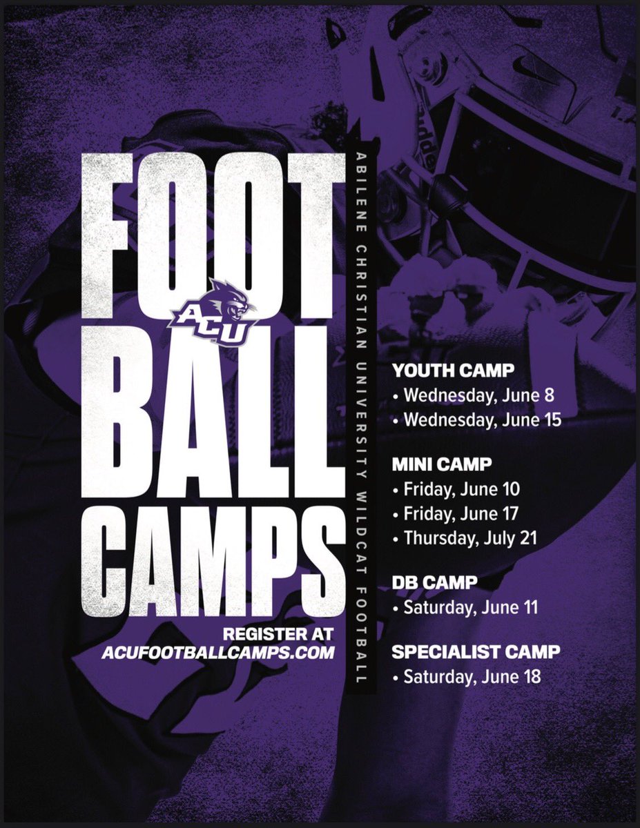 There is still time to get registered & come compete!! SHOW UP & SHOW OUT! #ACU #Wildcats #Football