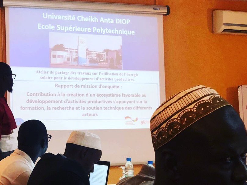 endaenergylinks's tweet photo. #EndaEnergie #EnergieProductive #EndaODD
Enda Énergie prend part à l’atelier de concertation et de partage des résultats de recherches sur les énergies productives effectuées par l’école supérieure polytechnique de DAKAR et financées par la GIZ PED. https://t.co/kRKL2Iwez1