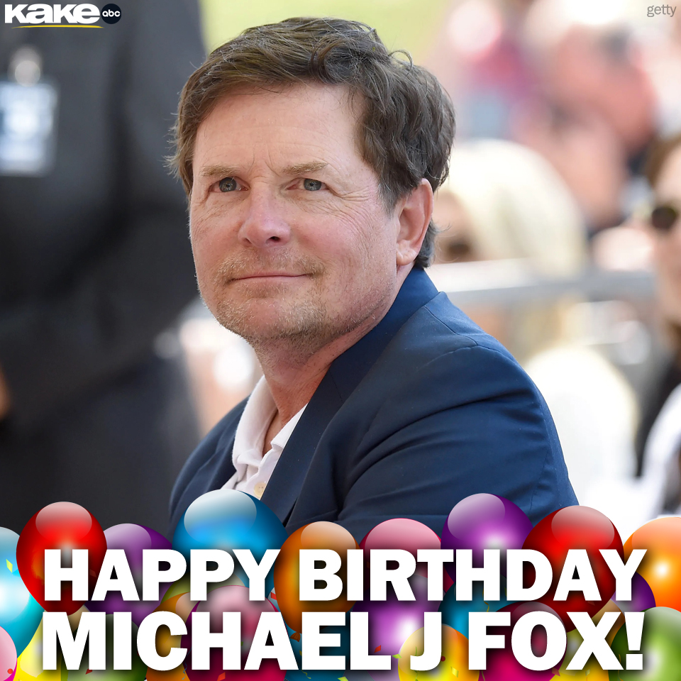 HAPPY BIRTHDAY!  Actor Michael J. Fox is 61 today.    
