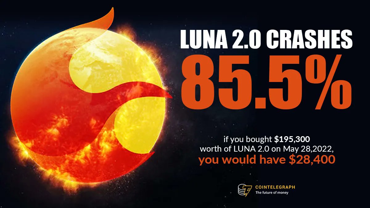 Attempting to rescue the project, Terraform Labs launched LUNA 2.0. What was the aftermath? Another crash.