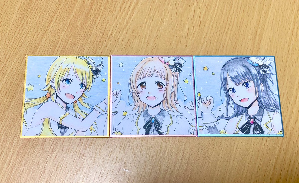 123_oekaki's tweet photo. #SSF04 で出した色紙🌸
アルスト、イルミネ豆色紙とミニ色紙 https://t.co/JdKX30a9nK