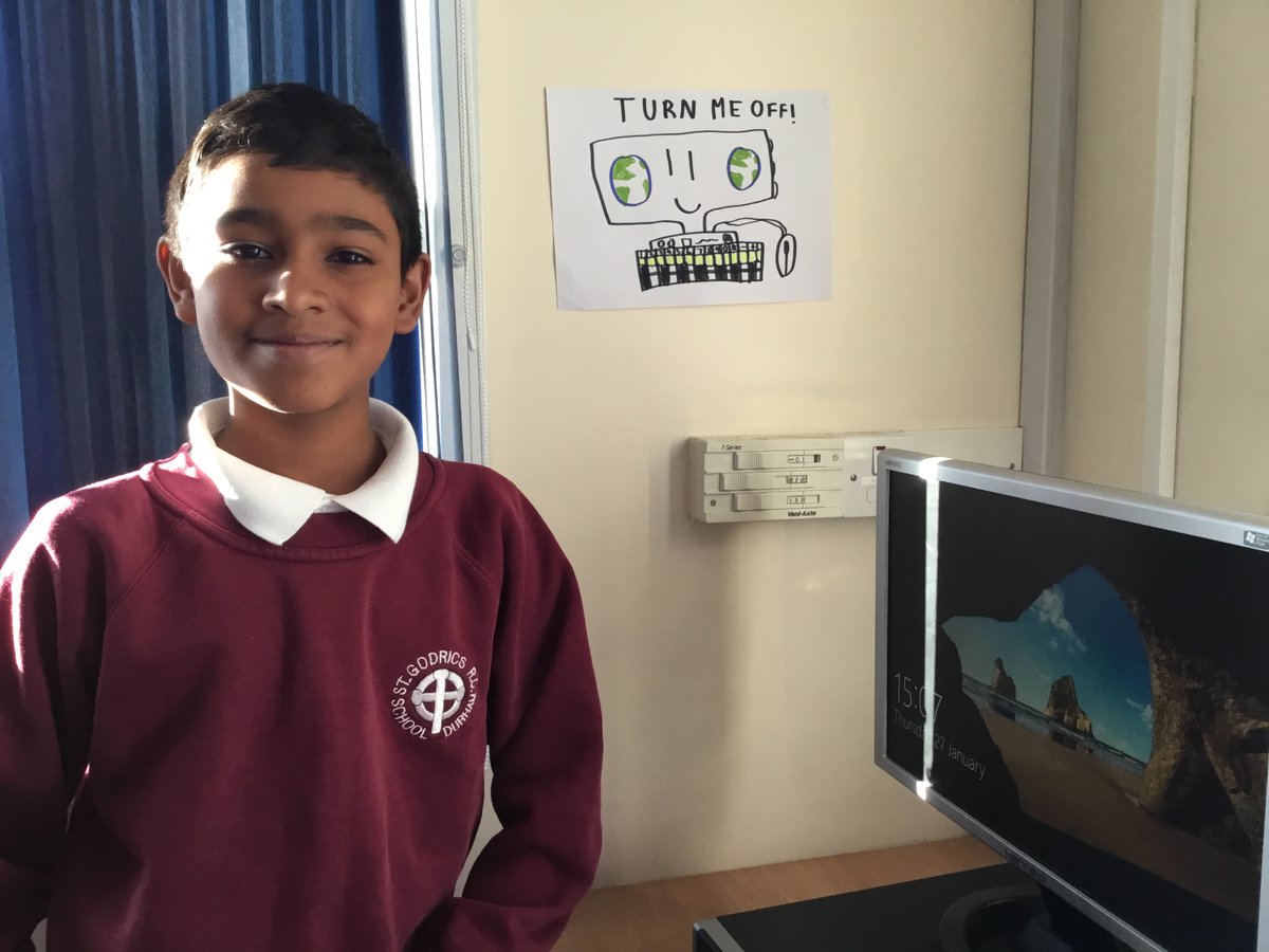 Creating posters to remind school students to turn off computers when they are not being used.
---
#ClimateFriendlySchools #climatechange #ClimateFriendlyEnergy