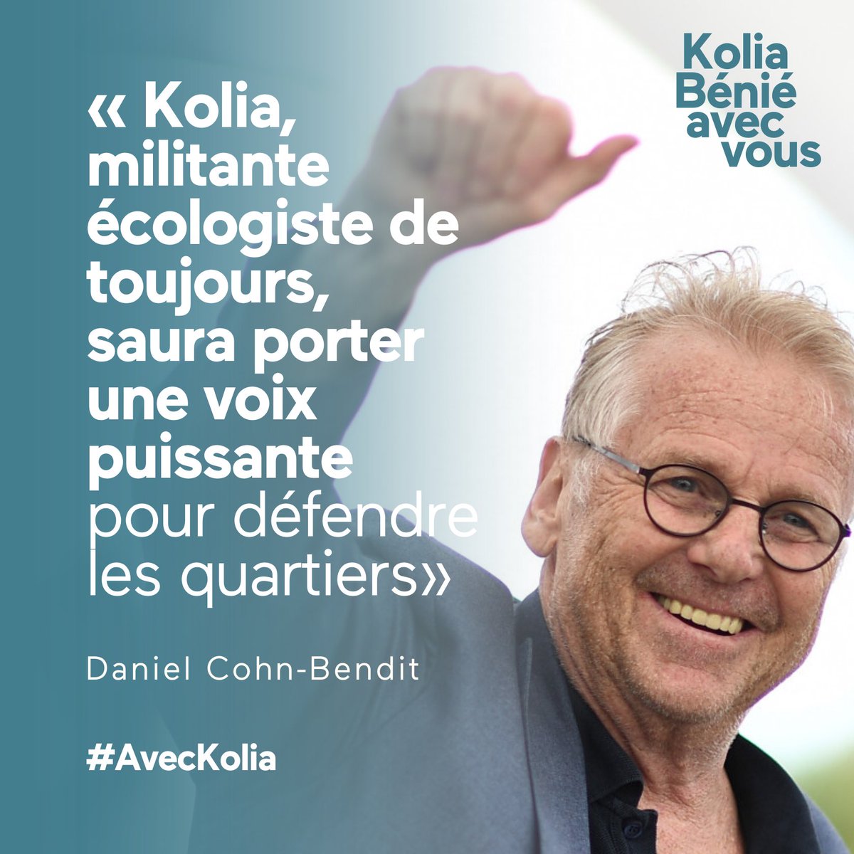 Merci Dany pour ton soutien 🙏 #DanielCohnBendit #AvecKolia🚀