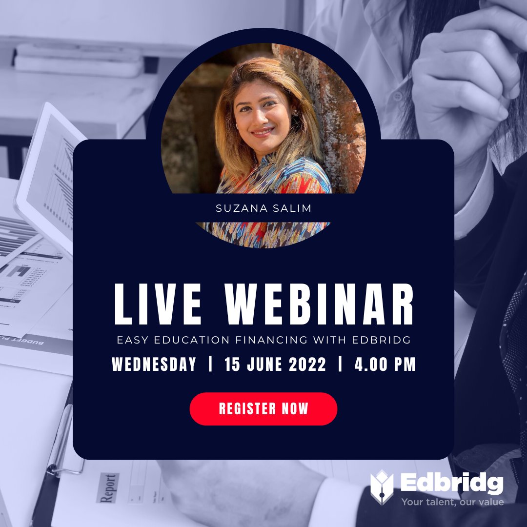 Edbridgtalent's tweet photo. Are you ready to find out easy ways of financing your education? We are delighted to present to you an opportunity to learn about various funding options through our webinar. 
To know more about us: https://t.co/UMxubJBoze 
Register now for the webinar :  https://t.co/aWm4NLfO6H https://t.co/YEXmfVOAiH