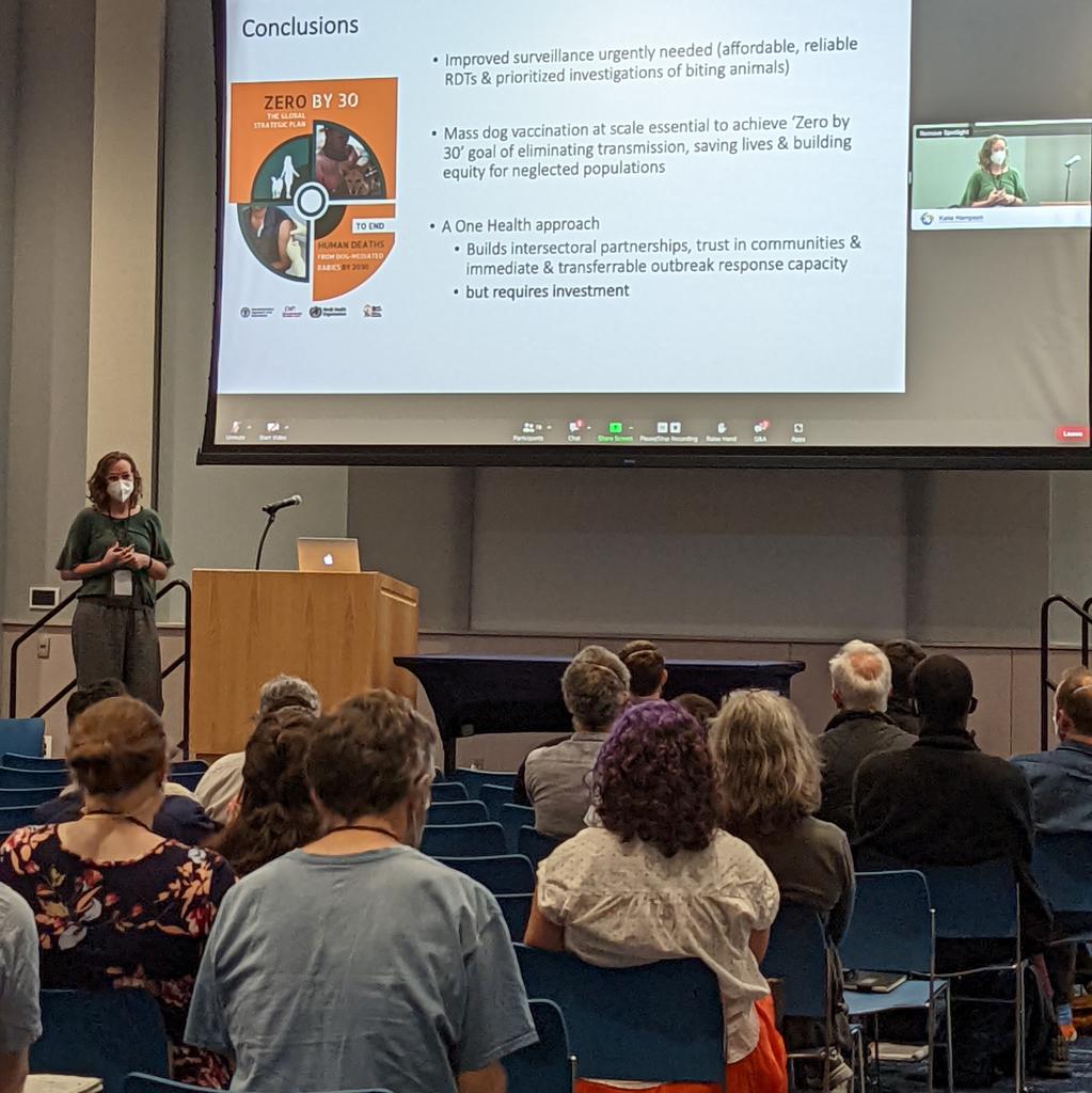 "It is unforgivable that one person does every 10 minutes from a preventable disease like #rabies." <a href="/hampson_katie/">Katie Hampson</a> and her colleagues and students have been working to understand rabies dynamics in domestic dogs and the importance of targeted vaccination campaigns. #EEID2022