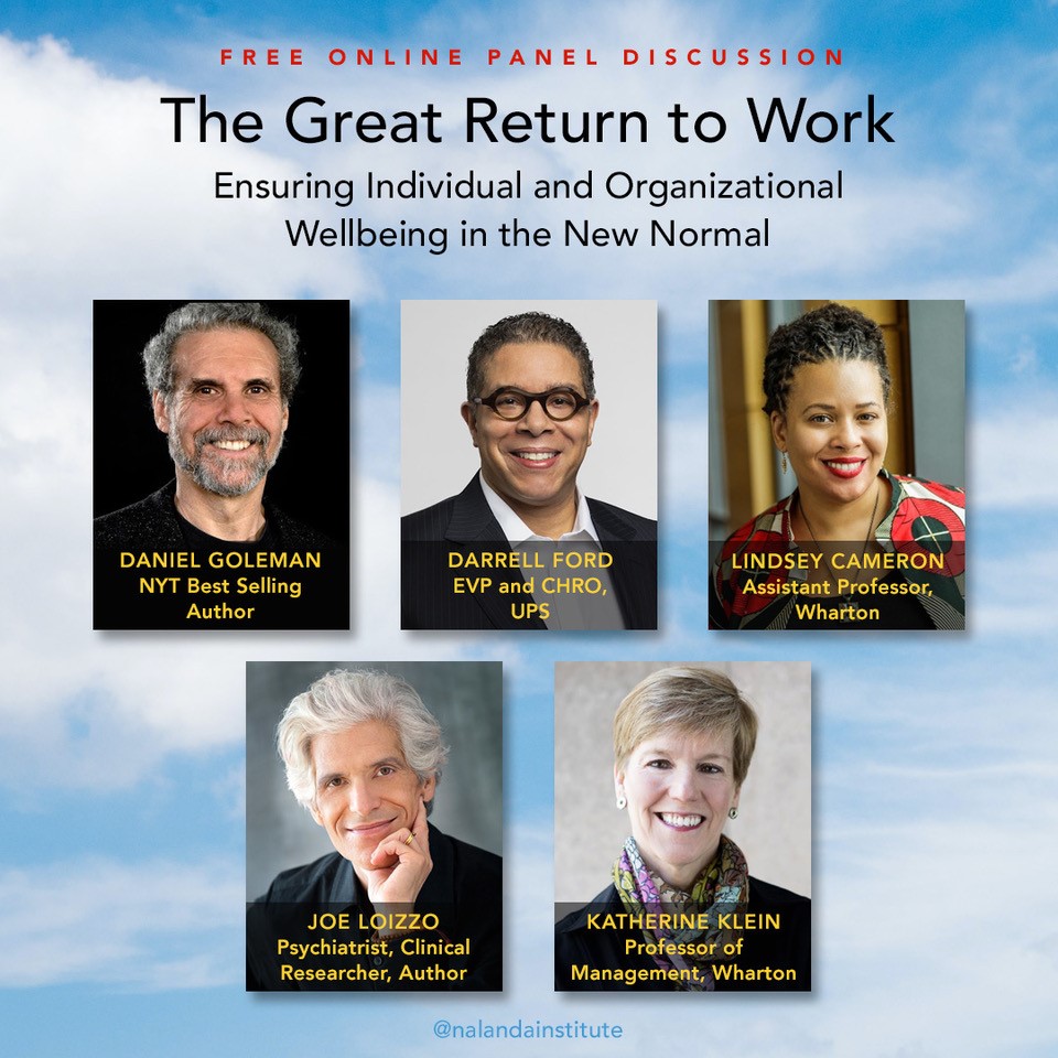 McNulty Leadership (@whartonmlp) on Twitter photo Join this esteemed panel as we unpack the issues and implications of the various work-from-home options and their long-term impact on employee and organizational wellbeing. <a href="/Nalanda_Inst/">Nalanda Institute</a>
Learn more and register: bit.ly/3aIwFZ8 Join this esteemed panel as we unpack the issues and implications of the various work-from-home options and their long-term impact on employee and organizational wellbeing. <a href="/Nalanda_Inst/">Nalanda Institute</a>
Learn more and register: bit.ly/3aIwFZ8