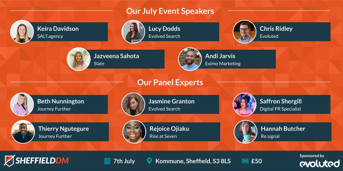 SheffieldDM's tweet image. We're thrilled to announce the lineup for our biggest Sheffield DM yet! 🔥
Early bird tickets are £50 + VAT. Book now to avoid disappointment! 👇
sheffield-dm.eventbrite.com