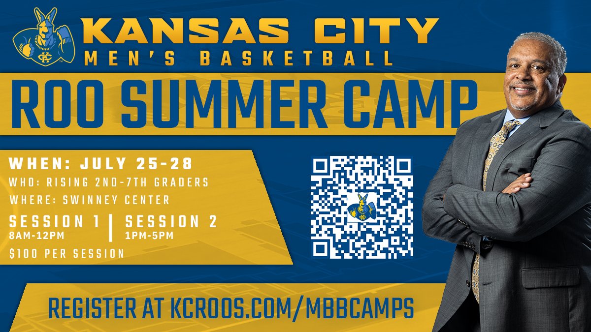 🚨 𝐀𝐓𝐓𝐄𝐍𝐓𝐈𝐎𝐍 𝐑𝐈𝐒𝐈𝐍𝐆 𝟐𝐍𝐃-𝟕𝐓𝐇 𝐆𝐑𝐀𝐃𝐄𝐑𝐒 🚨
Sign-up is now open for the KC Roos Basketball Camp, and it's a steal! Get the full college basketball experience at the only D1 school in Kansas City 👀

Register today!

MORE ➡️ bit.ly/3Q9c9kz

#ROOUP