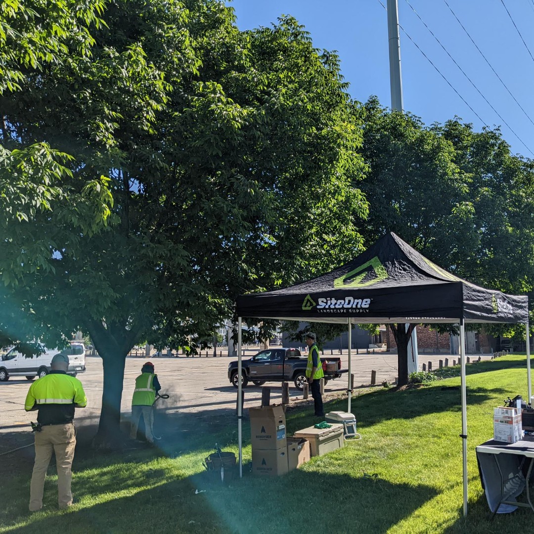Arborjet's tweet photo. We teamed up with @siteonesupply, @arbor_masters, and @mirimichigreen to help treat ash trees in Des Moines, IA. We treated these ash trees with TREE-äge R10 for fast injections and powerful protection against invasive emerald ash borer. 

#PHC https://t.co/vJqqzQuz9R