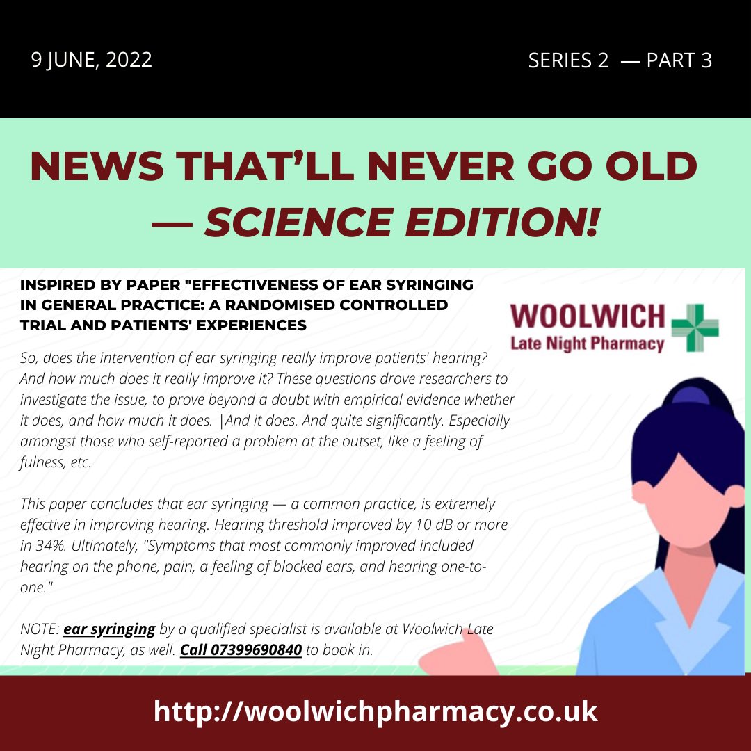 The hottest newsworthy subjects that are of interest to us at <a href="/WoolwichLNP/">Woolwich Late Night Pharmacy</a>, all put in one place for all the #sciencenews readers out there!