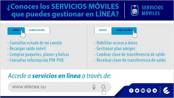 Se te olvidó el PIN y el PUK de tu linea móvil? Eso no es problema! Accede a nuestro sitio etecsa.cu y podrás consultarlo (previo registro en el sitio), sin necesidad de ir a una oficina comercial.#CubaInformatiza,<a href="/DarquirisC/">Darquiris Sánchez Castro</a>,<a href="/HildaAriasP/">Hilda Arias ❤️🇨🇺</a>,@arnolis_reyes.