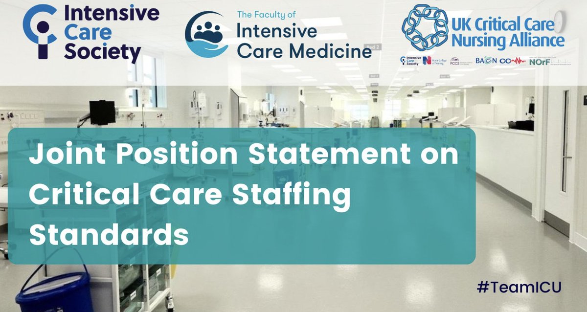 Steve Mathieu (@stevemathieu75) on Twitter photo Joint ICS, FICM & UKCCNA Position Statement on Critical Care Staffing Standards. 1/8
ics.ac.uk/Society/Policy……
<a href="/ICS_updates/">Intensive Care Society 💙</a> <a href="/FICMNews/">FICMNews</a> <a href="/UKCCNA/">UK Critical Care Nursing Alliance</a> Joint ICS, FICM & UKCCNA Position Statement on Critical Care Staffing Standards. 1/8
ics.ac.uk/Society/Policy……
<a href="/ICS_updates/">Intensive Care Society 💙</a> <a href="/FICMNews/">FICMNews</a> <a href="/UKCCNA/">UK Critical Care Nursing Alliance</a>