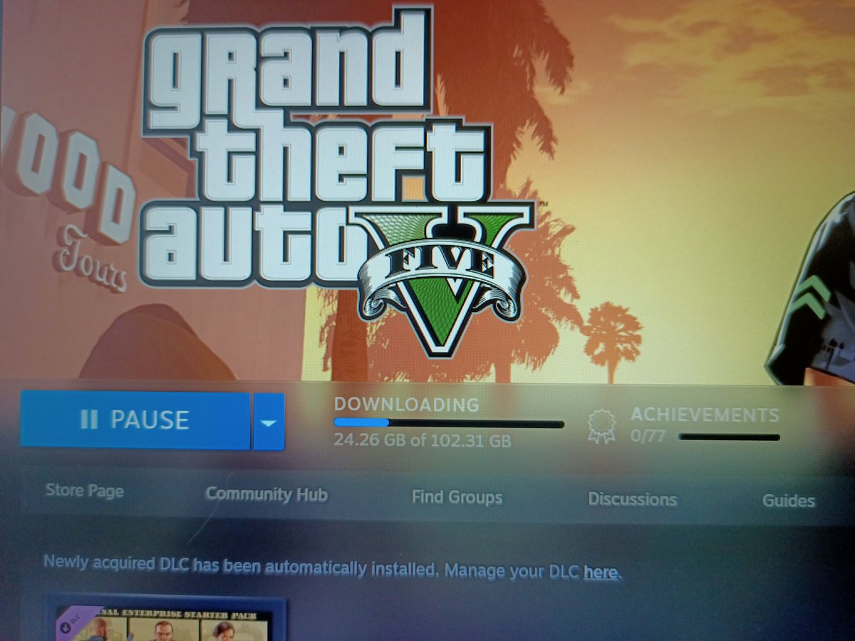 meiinari's tweet photo. 102+GB for GTA 5 wow💀This is taking forever,rip my laptop's storage🥲I can't wait for it to finally download finish,I can't wait to play it omg!! 🤩 https://t.co/mDDtJxpQTR