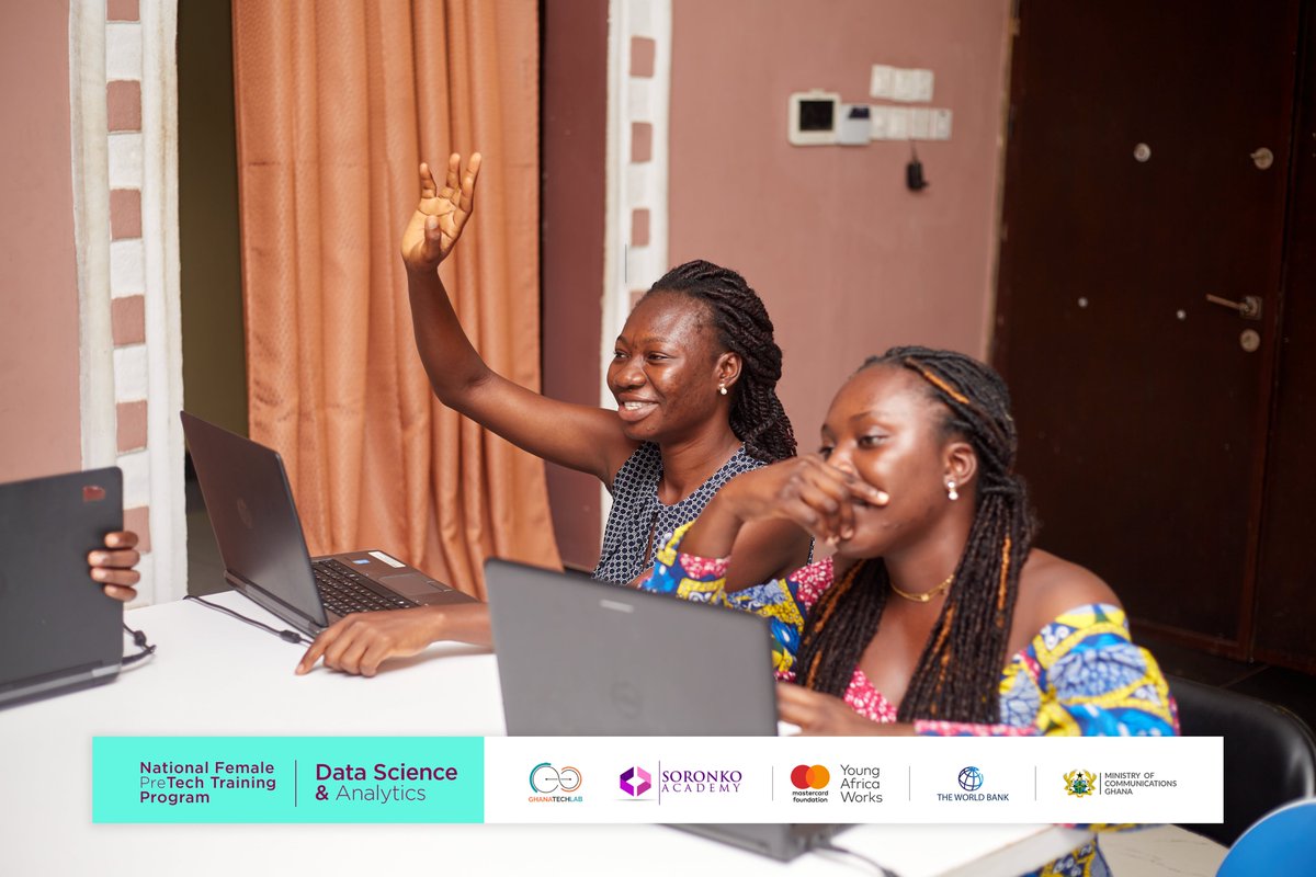 GhanaTechLab's tweet photo. Today, the Data Science trainees a the GTL campus have been introduced to Loops in Python.
Python is a computer programing language often used to build websites, software, automate tasks, and conduct analyses.
#Nationalpretechtraining
#GTLImpact
#GhanaLadiesintech
#DataScience https://t.co/qKtD02BAvN