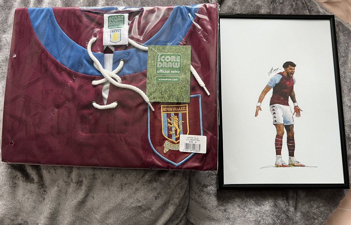 Tyler_'s tweet photo. Massive thank you to @AVFCxHGT &amp; @jodielouiseart for these can I win competitions every week 👀😂😂 💜💙 https://t.co/d5qkV6sRRC