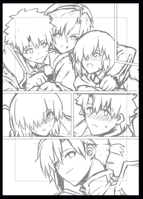 新刊ちょっとだけブーディカさん出る。悩める年下カップルをたきつけるお姉さん枠なのだ。 