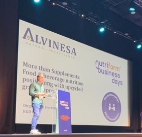 AlvinesaNatural's tweet image. Today, our global head of R&amp;amp;D Diego Simon presented at @NutriFormBD. &quot;More than Supplements: Food &amp;amp; beverage nutrition positioning with upcycled grape coproducts.&quot; #grapeextract #ingredients #nutrition #newproductdevelopment #polyphenols