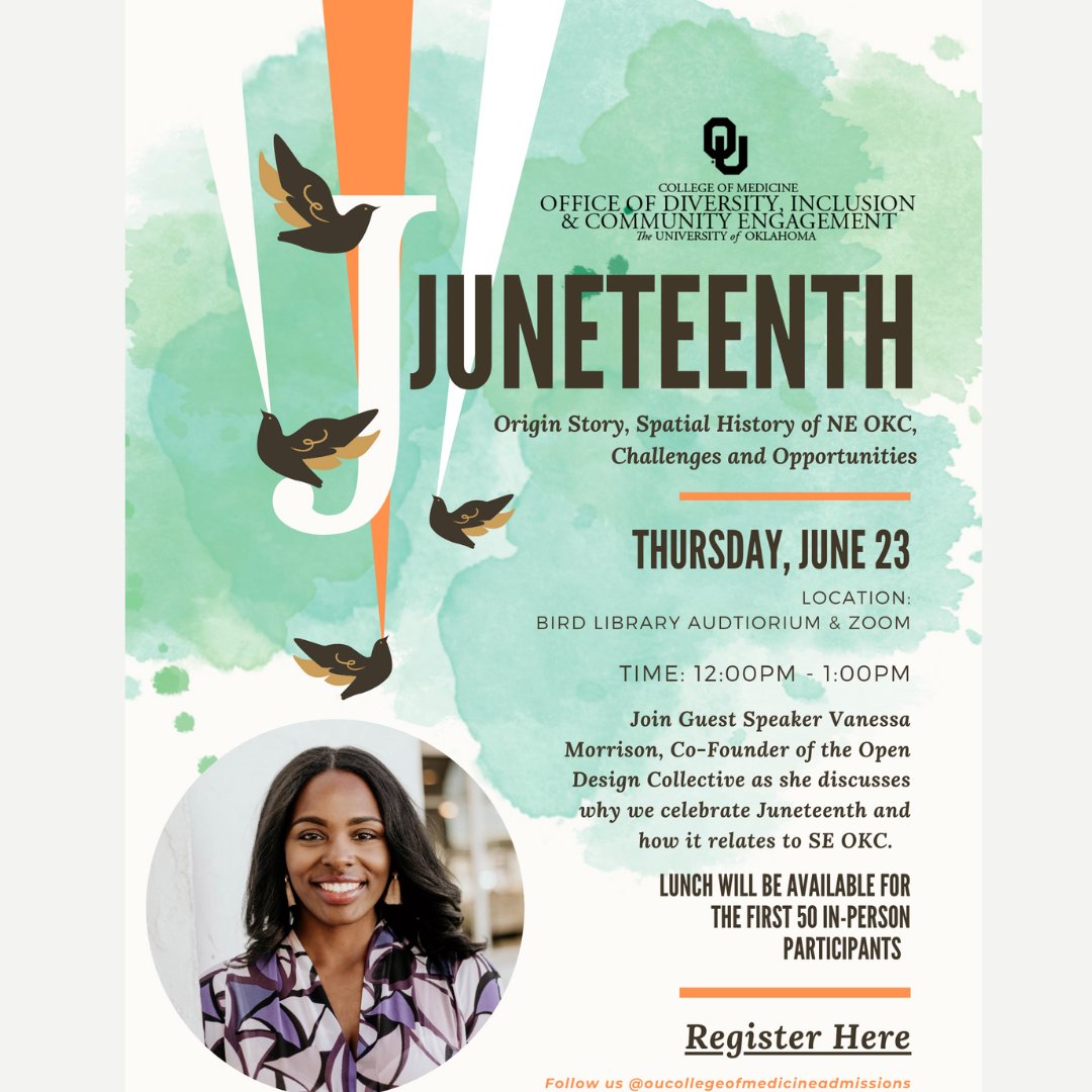ODICE Welcomes Vanessa Morrison, Co-Founder of the Open Design Collective, award-winning planner, activist, educator, and community development professional as she discusses the origin of Juneteenth and the challenges and opportunities in the OKC area.
