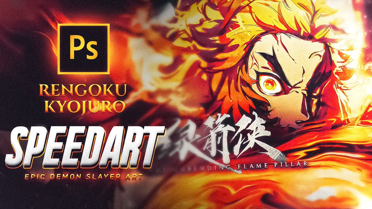 dragonisamv's tweet photo. Speedart video is now up on YouTube for the Rengoku Art I made. Please do watch, also would love to have your feedback as well.

https://t.co/NY0BGwQH9F https://t.co/tWA8EL3vxs