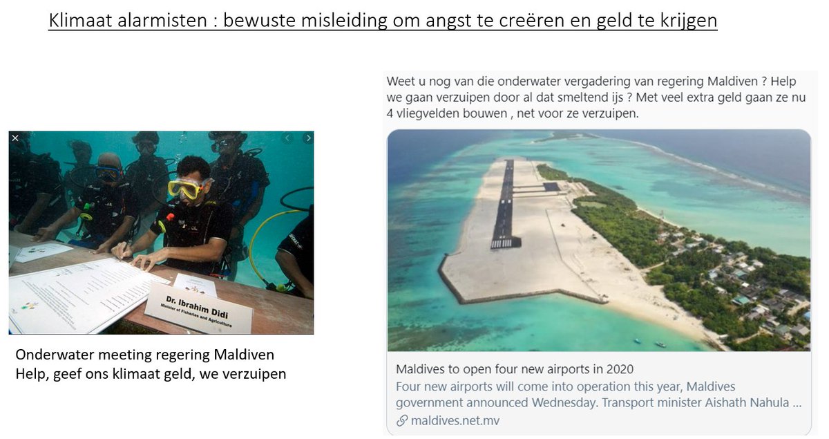 fmeeus1's tweet photo. Weet u nog , die lieve kleine eilanden v/d Maldiven gingen verzuipen door de meters zee stijging. In realiteit zijn eilanden groter geworden en hebben ze nieuwe vliegvelden aangelegd, vlak naast strand 🤣😎 https://t.co/wUeYWltLek
