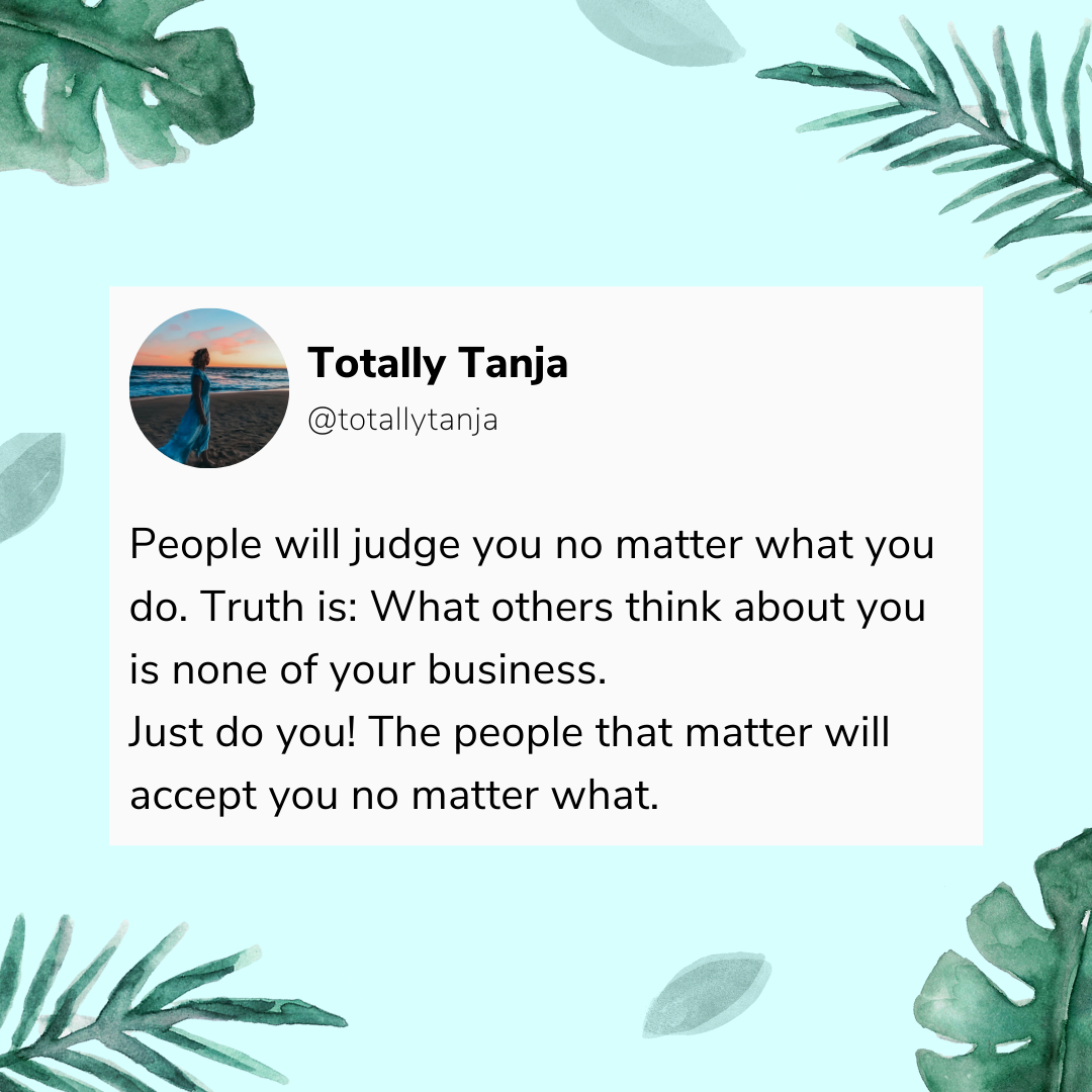 TotallyTanja's tweet photo. Little Thursday reminder 😘

Just do you and forget about everyone else!

This is your life, your story!

The best thing you can gift this world is being fully and unapologetically yourself!💙

Much love always,
Tanja

#followyourheart #dreambigger #transformyourlife #ifyouca https://t.co/NusolxqkyL