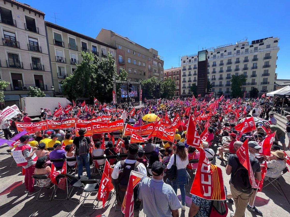 #SalarioOConflicto

🗓MADRID 9 de junio. 

👩🏻‍🏫👷🏼‍♀️👨🏻‍💻👩🏻‍🔬👨🏽‍🍳🧑🏻‍💼Encuentro de 1.500 sindicalistas integrantes de las mesas negociadoras bloqueadas o en conflicto para demandar sueldos dignos YA!!!!