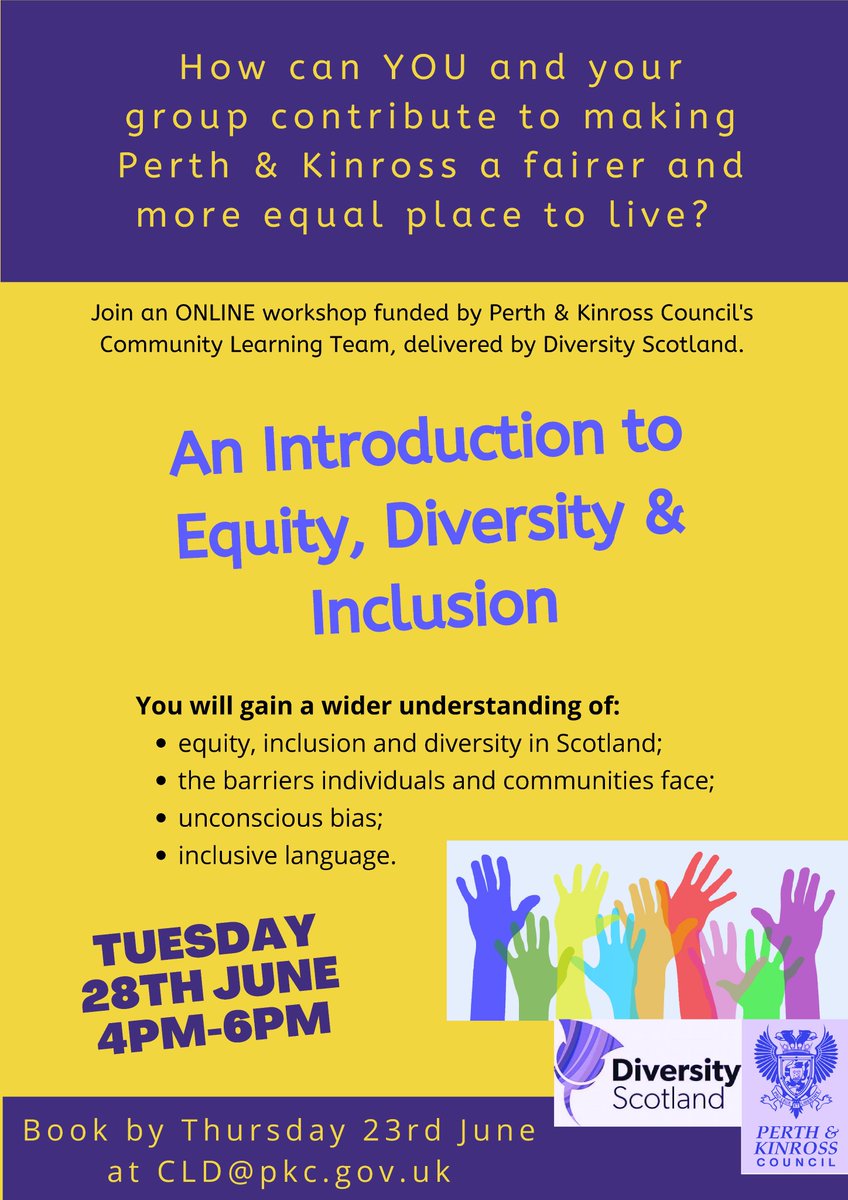 Community Learning & Development in Perth&Kinross (@cldperthshire) on Twitter photo 