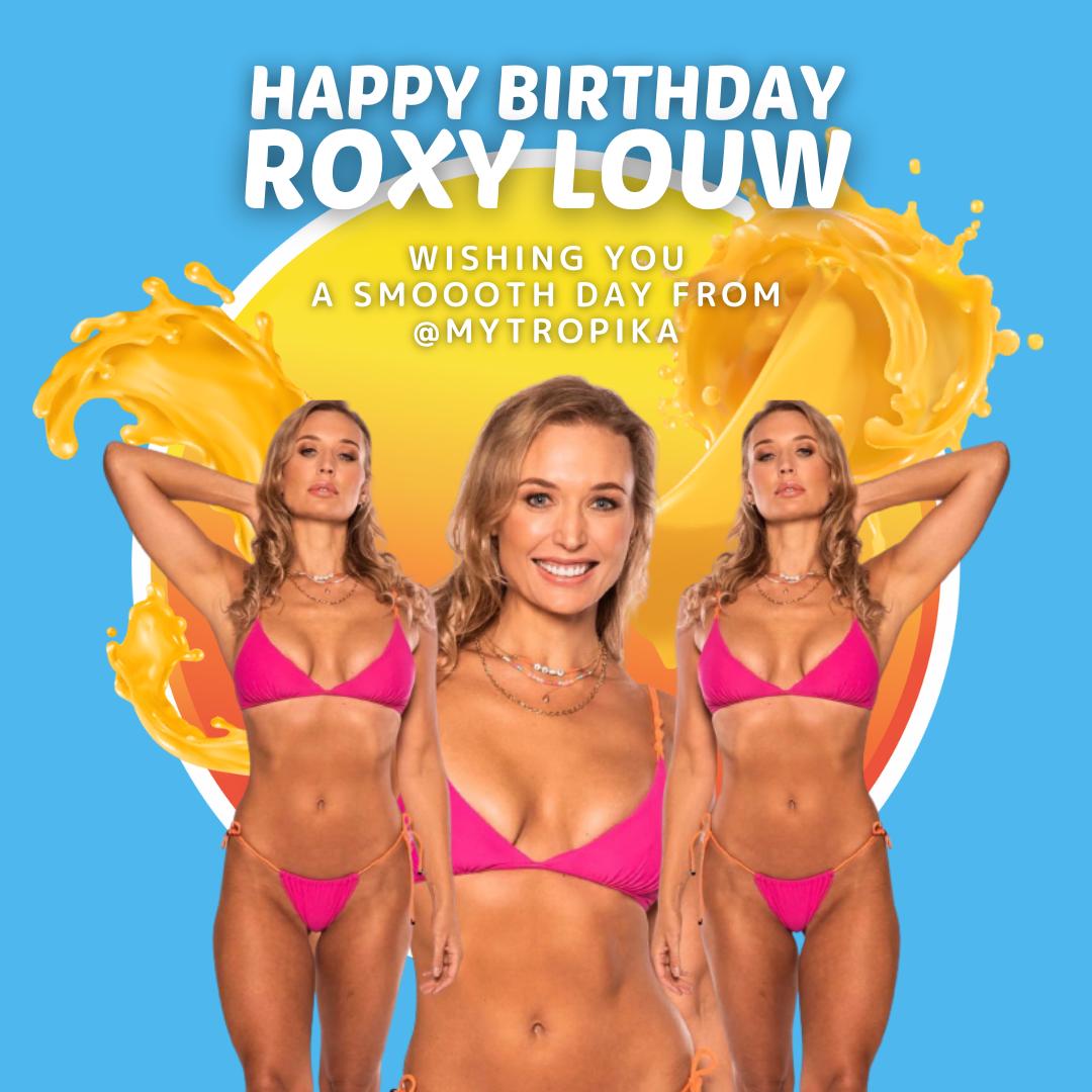 Happy Birthday to our smoooth surfer babe Roxy Louw!  
