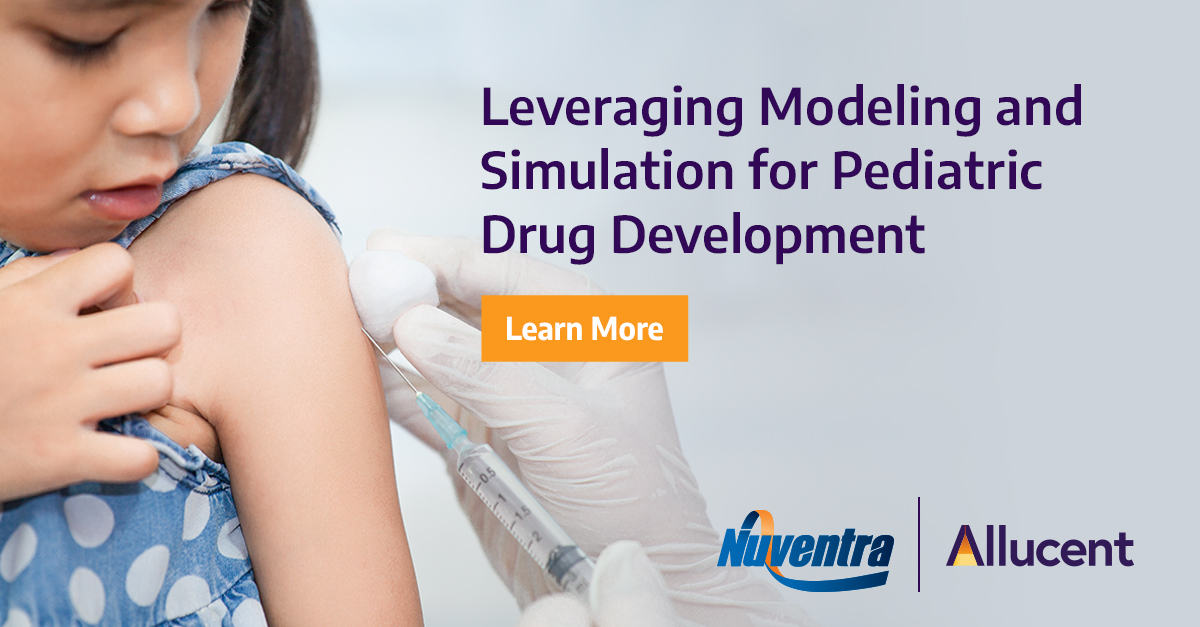 Nuventra's tweet photo. Modeling techniques, such as popPK, extrapolation, &amp; clinical trial simulations, can help solve unique challenges of #pediatricdrugdevelopment by optimizing trial designs &amp; reducing some burdens on pediatric patients. Learn more: https://t.co/QKSUb1WBkA https://t.co/TtDpzgKvr3